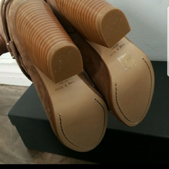 NEW [Rag & Bone] Harrow camel suede booties boots - Picture 3 of 6